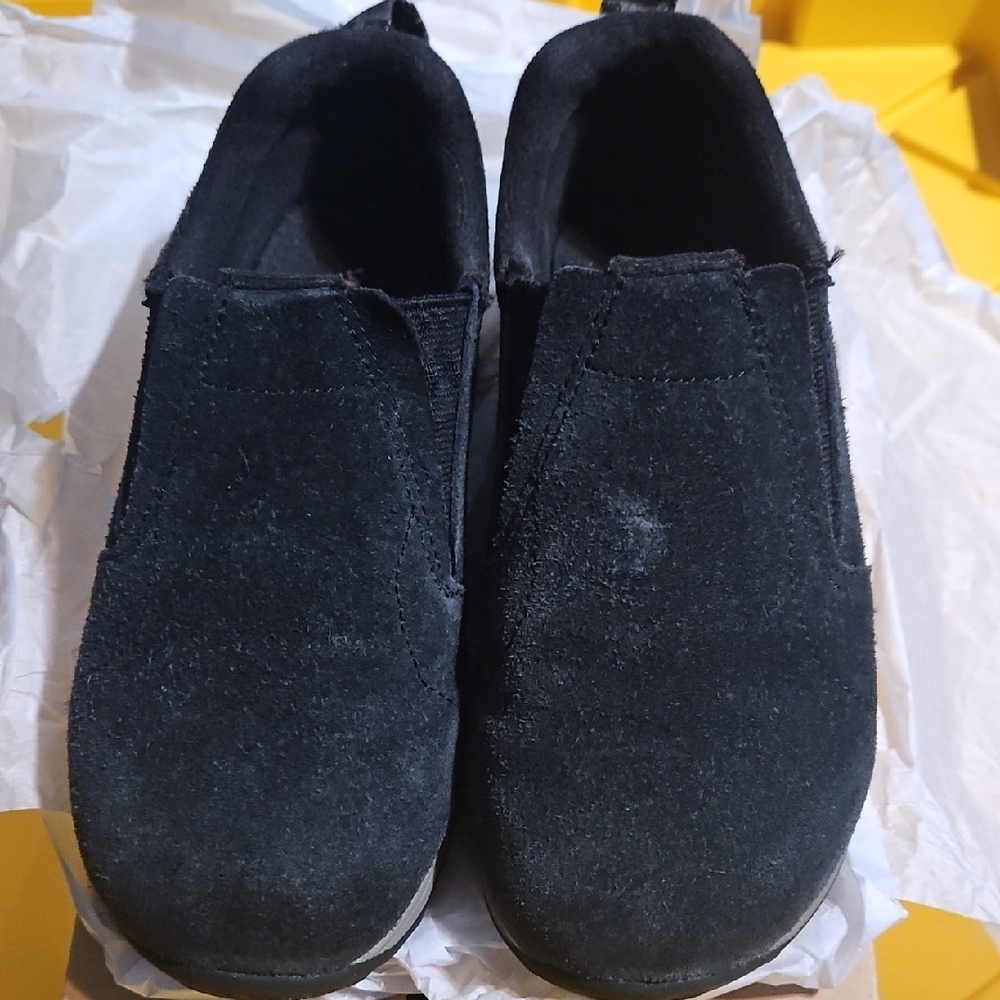 Black Merrell Suede Boys Waterproof Shoes